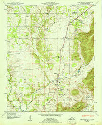 New Market Alabama Historical topographic map, 1:24000 scale, 7.5 X 7.5 Minute, Year 1951