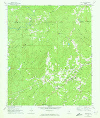 New Site Alabama Historical topographic map, 1:24000 scale, 7.5 X 7.5 Minute, Year 1969