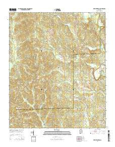 New Lexington Alabama Current topographic map, 1:24000 scale, 7.5 X 7.5 Minute, Year 2014