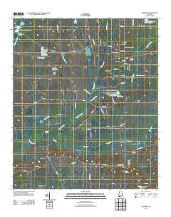 Newbern Alabama Historical topographic map, 1:24000 scale, 7.5 X 7.5 Minute, Year 2011