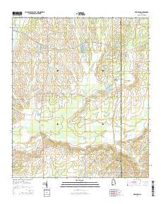 Newbern Alabama Current topographic map, 1:24000 scale, 7.5 X 7.5 Minute, Year 2014