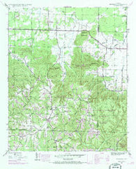 Newburg Alabama Historical topographic map, 1:24000 scale, 7.5 X 7.5 Minute, Year 1945