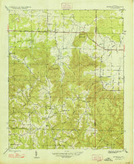 Newburg Alabama Historical topographic map, 1:24000 scale, 7.5 X 7.5 Minute, Year 1947