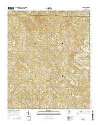 Newell Alabama Current topographic map, 1:24000 scale, 7.5 X 7.5 Minute, Year 2014