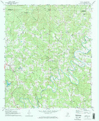 Newell Alabama Historical topographic map, 1:24000 scale, 7.5 X 7.5 Minute, Year 1969