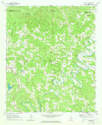 Newell Alabama Historical topographic map, 1:24000 scale, 7.5 X 7.5 Minute, Year 1969