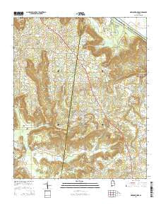 Newsome Sinks Alabama Current topographic map, 1:24000 scale, 7.5 X 7.5 Minute, Year 2014