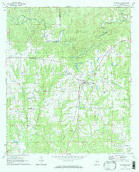 Notasulga Alabama Historical topographic map, 1:24000 scale, 7.5 X 7.5 Minute, Year 1971