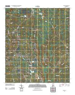 Nymph Alabama Historical topographic map, 1:24000 scale, 7.5 X 7.5 Minute, Year 2011