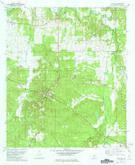 Oak Hill Alabama Historical topographic map, 1:24000 scale, 7.5 X 7.5 Minute, Year 1981