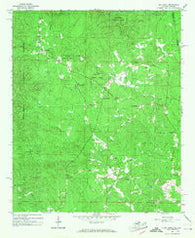 Oak Level Alabama Historical topographic map, 1:24000 scale, 7.5 X 7.5 Minute, Year 1966