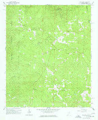 Oak Level Alabama Historical topographic map, 1:24000 scale, 7.5 X 7.5 Minute, Year 1966