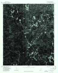 Oak Level Alabama Historical topographic map, 1:24000 scale, 7.5 X 7.5 Minute, Year 1975