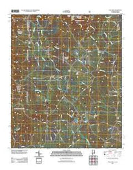 Oak Level Alabama Historical topographic map, 1:24000 scale, 7.5 X 7.5 Minute, Year 2011