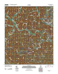 Oakman Alabama Historical topographic map, 1:24000 scale, 7.5 X 7.5 Minute, Year 2011