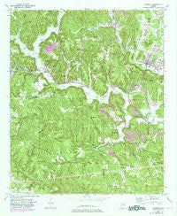 Oakman Alabama Historical topographic map, 1:24000 scale, 7.5 X 7.5 Minute, Year 1949