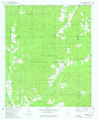 Oakmulgee Alabama Historical topographic map, 1:24000 scale, 7.5 X 7.5 Minute, Year 1980