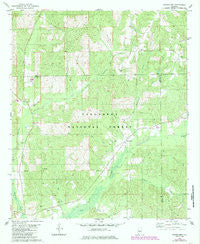 Oakmulgee Alabama Historical topographic map, 1:24000 scale, 7.5 X 7.5 Minute, Year 1980