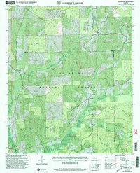 Oakmulgee Alabama Historical topographic map, 1:24000 scale, 7.5 X 7.5 Minute, Year 2002