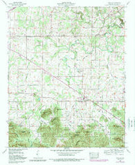 Oakville Alabama Historical topographic map, 1:24000 scale, 7.5 X 7.5 Minute, Year 1960