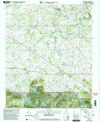 Oakville Alabama Historical topographic map, 1:24000 scale, 7.5 X 7.5 Minute, Year 2000