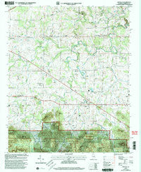 Oakville Alabama Historical topographic map, 1:24000 scale, 7.5 X 7.5 Minute, Year 2000