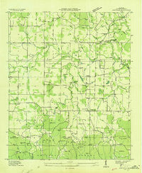 Oakville Alabama Historical topographic map, 1:24000 scale, 7.5 X 7.5 Minute, Year 1935