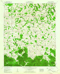 Oakville Alabama Historical topographic map, 1:24000 scale, 7.5 X 7.5 Minute, Year 1960