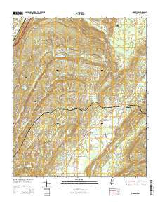 Odenville Alabama Current topographic map, 1:24000 scale, 7.5 X 7.5 Minute, Year 2014