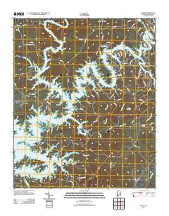 Ofelia Alabama Historical topographic map, 1:24000 scale, 7.5 X 7.5 Minute, Year 2011