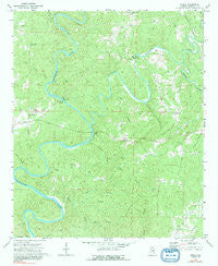 Ofelia Alabama Historical topographic map, 1:24000 scale, 7.5 X 7.5 Minute, Year 1970