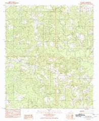 Old Town Alabama Historical topographic map, 1:24000 scale, 7.5 X 7.5 Minute, Year 1982