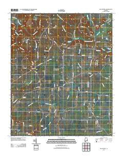 Old Bethel Alabama Historical topographic map, 1:24000 scale, 7.5 X 7.5 Minute, Year 2011