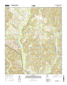Old Kingston Alabama Current topographic map, 1:24000 scale, 7.5 X 7.5 Minute, Year 2014