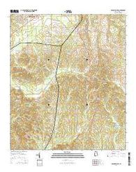Old Spring Hill Alabama Current topographic map, 1:24000 scale, 7.5 X 7.5 Minute, Year 2014