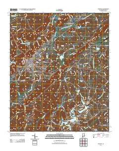 Oneonta Alabama Historical topographic map, 1:24000 scale, 7.5 X 7.5 Minute, Year 2011