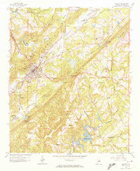 Oneonta Alabama Historical topographic map, 1:24000 scale, 7.5 X 7.5 Minute, Year 1958