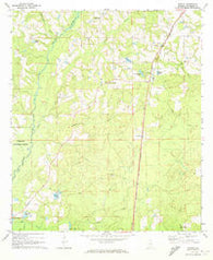 Onycha Alabama Historical topographic map, 1:24000 scale, 7.5 X 7.5 Minute, Year 1971