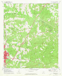 Opelika East Alabama Historical topographic map, 1:24000 scale, 7.5 X 7.5 Minute, Year 1970