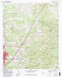 Opelika East Alabama Historical topographic map, 1:24000 scale, 7.5 X 7.5 Minute, Year 1970
