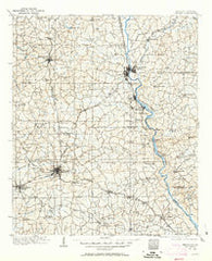 Opelika Alabama Historical topographic map, 1:125000 scale, 30 X 30 Minute, Year 1907