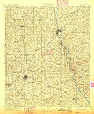 Opelika Alabama Historical topographic map, 1:125000 scale, 30 X 30 Minute, Year 1909