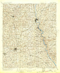 Opelika Alabama Historical topographic map, 1:125000 scale, 30 X 30 Minute, Year 1909