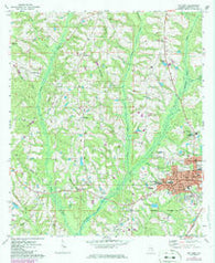 Opp West Alabama Historical topographic map, 1:24000 scale, 7.5 X 7.5 Minute, Year 1971