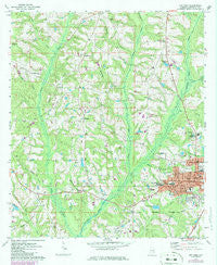 Opp West Alabama Historical topographic map, 1:24000 scale, 7.5 X 7.5 Minute, Year 1971