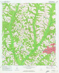 Opp West Alabama Historical topographic map, 1:24000 scale, 7.5 X 7.5 Minute, Year 1971