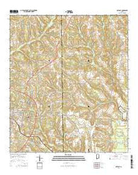 Opp East Alabama Current topographic map, 1:24000 scale, 7.5 X 7.5 Minute, Year 2014