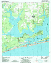 Orange Beach Alabama Historical topographic map, 1:24000 scale, 7.5 X 7.5 Minute, Year 1980