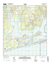 Orange Beach Alabama Current topographic map, 1:24000 scale, 7.5 X 7.5 Minute, Year 2014