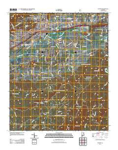 Oxford Alabama Historical topographic map, 1:24000 scale, 7.5 X 7.5 Minute, Year 2011
